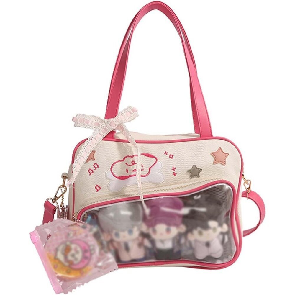 Star Pattern Shoulder Bag Nylon Adjustable Crossbody Bag for Daily Use